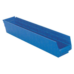 4 1/8″ × 23 5/8″ × 4″ - Blue Economy Shelf Bin - Apex Tool & Supply