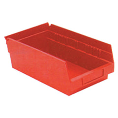 6 5/8″ × 11 5/8″ × 4″ - Red Economy Shelf Bin - Apex Tool & Supply