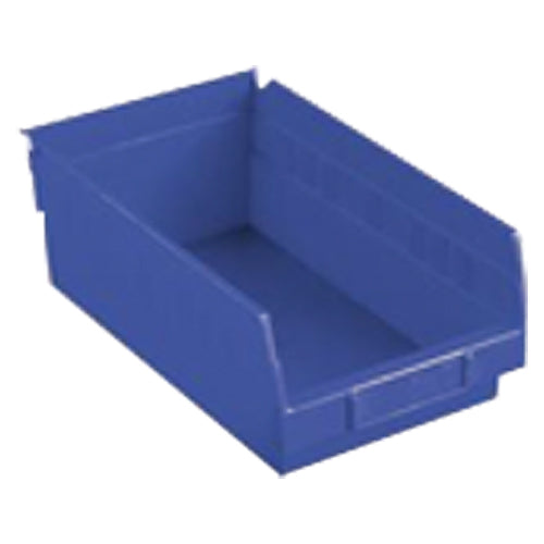 8 3/8″ × 17 7/8″ × 4″ - Blue Economy Shelf Bin - Apex Tool & Supply