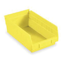 8 3/8″ × 17 7/8″ × 4″ - Yellow Economy Shelf Bin - Apex Tool & Supply