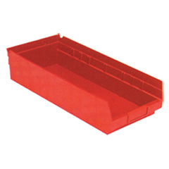 8 3/8″ × 17 7/8″ × 4″ - Red Economy Shelf Bin - Apex Tool & Supply