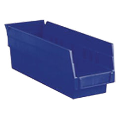 6 5/8″ × 23 5/8″ × 4″ - Blue Economy Shelf Bin - Apex Tool & Supply