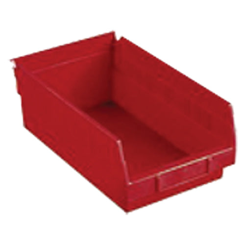 11 1/8″ × 23 5/8″ × 4″ - Red Economy Shelf Bin - Apex Tool & Supply