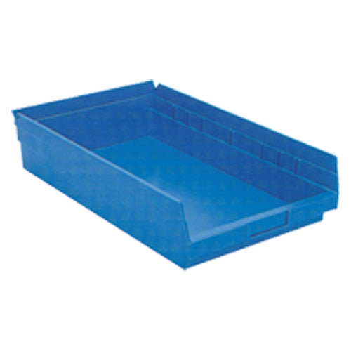 11 1/8″ × 17 7/8″ × 4″ - Blue Economy Shelf Bin - Apex Tool & Supply