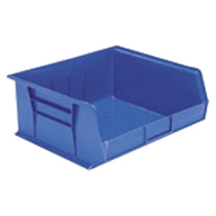 11″ × 10 7/8″ × 5″ - Blue Hanging or Stackable Bin - Apex Tool & Supply