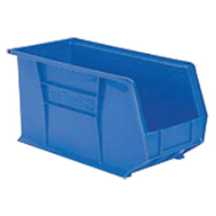 8 1/4″ × 18″ × 9″ - Blue Hanging or Stackable Bin - Apex Tool & Supply