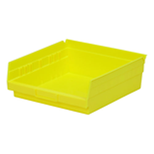 11 1/8″ × 11 5/8″ × 4″ - Yellow Economy Shelf Bin - Apex Tool & Supply