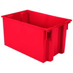 29-1/2 x 19-1/2 x 15'' - Red Nest-Stack-Tote Box - Apex Tool & Supply