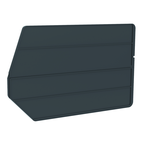 18" x 11" - Black 6-Pack Bin Dividers for use with Akro Stackable Bins - Apex Tool & Supply