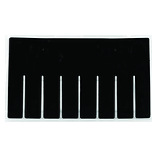 6-Pack - Black - Short Bin Dividers for use with Akro-Grid Container 33-166 - Apex Tool & Supply