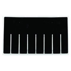 6-Pack - Black - Long Bin Dividers for use with Akro-Grid Container 33-166 - Apex Tool & Supply