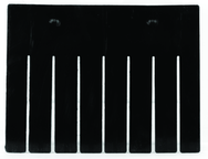 Black 6-Pack Long Bin Dividers for use with Akro-Grid Container 33-168 - Apex Tool & Supply