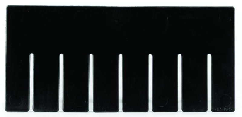 Black 6-Pack Long Bin Dividers for use with Akro-Grid Container 33-228 - Apex Tool & Supply