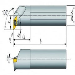 A16-SDXXL2-D20 Indexable Coolant Thru Boring Bar - Apex Tool & Supply