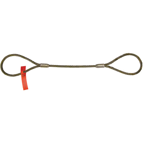 Wire Rope Sling - Model WW-3126; 3/8″ × 6 feet Long - Apex Tool & Supply