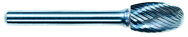 6mm EdgeHog Elliptical Carbide Bur SE-1M-D Standard Alt Diamond (Double) - Apex Tool & Supply