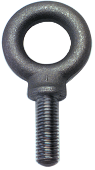 Shoulder Plain Eye Bolt - 1-3/4-5 Thread, 2-7/8'' Eye Dia. - Apex Tool & Supply