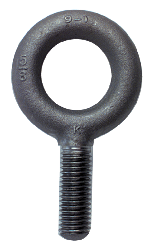 No Shoulder Plain Eye Bolt - 1-3/4-5 Thread, 2-7/8'' Eye Dia. - Apex Tool & Supply