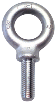 304 Stainless Eye Bolt - 1-8 Thread, 1-13/16'' Eye Dia. - Apex Tool & Supply