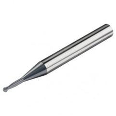 3.0mm Dia. - 57mm-OAL - CBD-30°-HSC Shrink Fit Ball EM-2 FL - Apex Tool & Supply