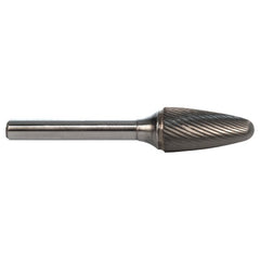 3mm EdgeHog Tre Shape Radius End Miniature Carbide Bur SF-42L76M-D 76mm OAL Std Alt Diamond (Double) - Apex Tool & Supply