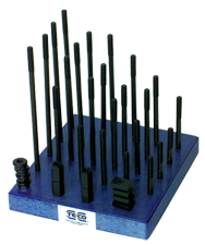 T-Nut and Stud Set - #20608; 5/8-11 Stud Size; 11/16 T-Slot Size - Apex Tool & Supply