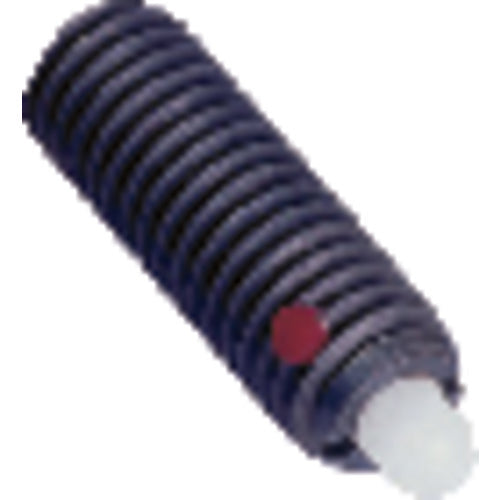 End Force Spring Plunger - 1.3 lbs Initial End Force, 2.7 lbs Final End Force (10–32 Thread) - Apex Tool & Supply