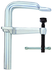 Steel L-Clamp - 5-1/2'' Throat Depth, 8'' Max. Opening - Apex Tool & Supply