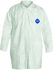 Tyvek® White Two Pocket Lab Coat - Large (case of 30) - Apex Tool & Supply