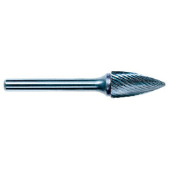 6.4mm EdgeHog Tree Shape Pointed End Miniature Carbide Bur SG-51M-D Std Alt. Diamond(Double) - Apex Tool & Supply