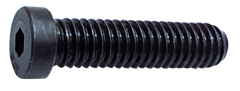 1/4-20 x 1/2 - Black Finish Heat Treated Alloy Steel - Cap Screws - Low Head Socket - Apex Tool & Supply