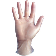 Disposable powder-free vinyl 5-mil 9.5″ clear/extra large - Apex Tool & Supply