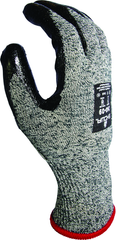 Flame-resistant, flat dipped sponge neoprene palm coating, Gray with black, 13-gauge Kevlar liner, tactile grip, Arc Flash level 2, ANSI CUT LEVEL A4/extra large - Apex Tool & Supply