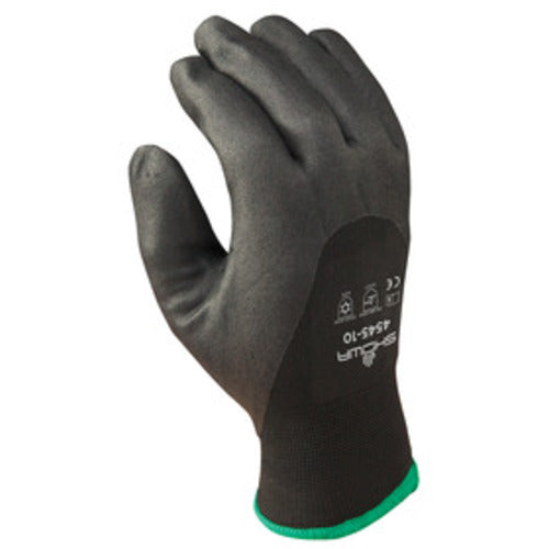 ‎Insulated foam nitrile coated 3/4 dipped 15 gauge black seamless nylon liner w/Acrylic fleece liner w/7 gauge brushed inner Acrylic fleece rec temps -15″ smooth black w/black/extra large - Apex Tool & Supply