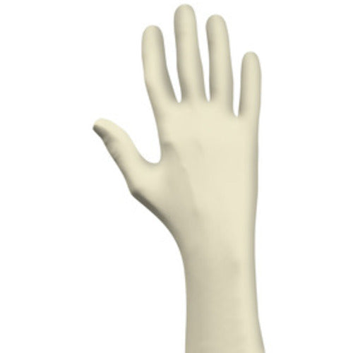 Disposable natural rubber latex 9 1/2″ 5-mil natural rolled cuff powder free textured grip/extra large - Apex Tool & Supply