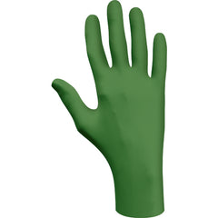 ‎Biodegradable Disposable nitrile w/EBT powder-free low-modulus 100%-nitrile 9-1/2″ 4-mil smooth green/extra small - Apex Tool & Supply