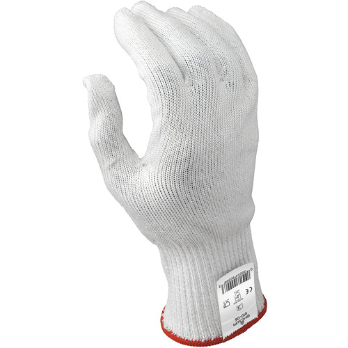 Cut resistant 10-gauge seamless knit HPPE w/Stainless Steel white ambidextrous ANSI CUT LEVEL 4/XS - Apex Tool & Supply