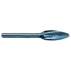 1/8 EdgeHog Flame Miniature Carbide Bur SH-41 Fine - Apex Tool & Supply