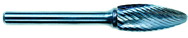 4.8mm EdgeHog Flame Miniature Carbide Bur SH-53M-D Std Alt. Diamond(Double) - Apex Tool & Supply