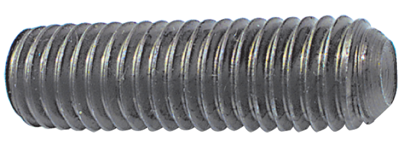 6-32 x 3/4 - Black Finish Heat Treated Alloy Steel - Socket Set Screws - Cup Point - Apex Tool & Supply