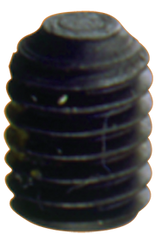 1/2-13 x 5/8 - Black Finish Heat Treated Alloy Steel - Socket Set Screws - Knurled - Apex Tool & Supply