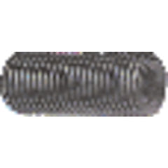 1/4″-28 × 1/2″ - Black Finish Heat Treated Alloy Steel - Socket Set Screws - Cup Point - Apex Tool & Supply