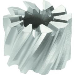 2 x 1-3/8 x 3/4 - HSS - Shell Mill - 10T - TiN Coated - Apex Tool & Supply