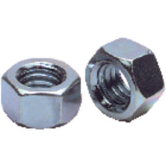 #12-24 - Zinc / Bright - Machine Screw Nut - Apex Tool & Supply