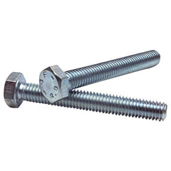 M8-1.25 × 10 mm - Zinc Plated Heat Treated Alloy Steel - Cap Screws - Hex - Apex Tool & Supply