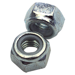 M10-1.50 - Zinc / Bright - Nylon Insert Stop Nut - Apex Tool & Supply
