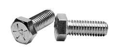 7/8-9 x 2-1/4 - Zinc / Yellow Plated Heat Treated Alloy Steel - Cap Screws - Hex - Apex Tool & Supply