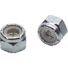 #10-32 - Zinc / Bright - Nylon Insert Stop Nut - Apex Tool & Supply