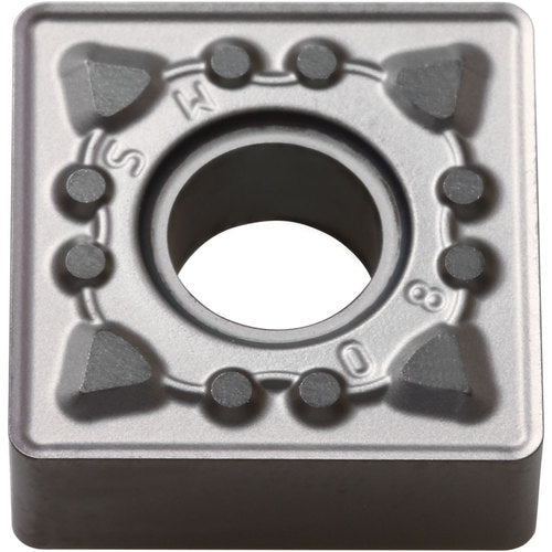SNMG 433 MS PR015S, 3/64″ Corner Radius, 3/16″ Thick, 1/2″ Inscribed Circle, MEGACOAT HARD, Square, Turning Indexable Insert - Exact Industrial Supply