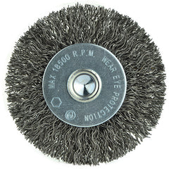 ‎3″ Diameter-1/4″ Shank-0.014″ Wire - Cup Brush - Apex Tool & Supply